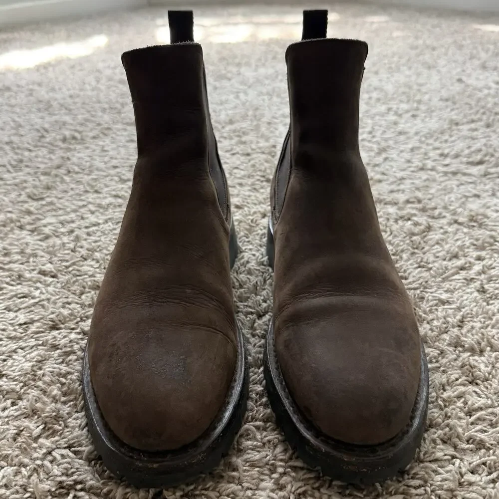 Thursday Boot Co. Brown Suede Leather Chelsea Boots Pull On Men’s Size 8.5